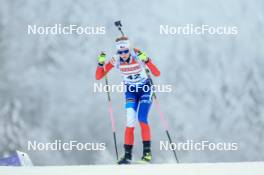 12.01.2024, Ruhpolding, Germany (GER): Marketa Davidova (CZE) - IBU World Cup Biathlon, sprint women, Ruhpolding (GER). www.nordicfocus.com. © Manzoni/NordicFocus. Every downloaded picture is fee-liable.