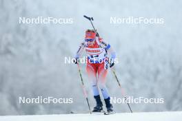 12.01.2024, Ruhpolding, Germany (GER): Elisa Gasparin (SUI) - IBU World Cup Biathlon, sprint women, Ruhpolding (GER). www.nordicfocus.com. © Manzoni/NordicFocus. Every downloaded picture is fee-liable.