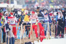 12.01.2024, Ruhpolding, Germany (GER): Daria Gembicka (POL), Suvi Minkkinen (FIN), (l-r) - IBU World Cup Biathlon, sprint women, Ruhpolding (GER). www.nordicfocus.com. © Thibaut/NordicFocus. Every downloaded picture is fee-liable.