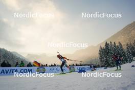 12.01.2024, Ruhpolding, Germany (GER): Sophia Schneider (GER), Maren Kirkeeide (NOR), (l-r) - IBU World Cup Biathlon, sprint women, Ruhpolding (GER). www.nordicfocus.com. © Thibaut/NordicFocus. Every downloaded picture is fee-liable.