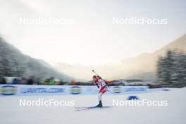 12.01.2024, Ruhpolding, Germany (GER): Ekaterina Avvakumova (KOR) - IBU World Cup Biathlon, sprint women, Ruhpolding (GER). www.nordicfocus.com. © Thibaut/NordicFocus. Every downloaded picture is fee-liable.