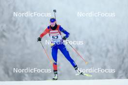 12.01.2024, Ruhpolding, Germany (GER): Andreea Mezdrea (ROU) - IBU World Cup Biathlon, sprint women, Ruhpolding (GER). www.nordicfocus.com. © Manzoni/NordicFocus. Every downloaded picture is fee-liable.