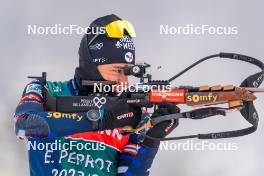 09.01.2024, Ruhpolding, Germany (GER): Eric Perrot (FRA) - IBU World Cup Biathlon, training, Ruhpolding (GER). www.nordicfocus.com. © Thibaut/NordicFocus. Every downloaded picture is fee-liable.