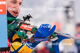 09.01.2024, Ruhpolding, Germany (GER): Martin Ponsiluoma (SWE) - IBU World Cup Biathlon, training, Ruhpolding (GER). www.nordicfocus.com. © Thibaut/NordicFocus. Every downloaded picture is fee-liable.
