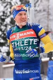 12.01.2024, Ruhpolding, Germany (GER): Emil Nykvist (SWE) - IBU World Cup Biathlon, training, Ruhpolding (GER). www.nordicfocus.com. © Manzoni/NordicFocus. Every downloaded picture is fee-liable.