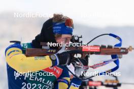 12.01.2024, Ruhpolding, Germany (GER): Peppe Femling (SWE) - IBU World Cup Biathlon, training, Ruhpolding (GER). www.nordicfocus.com. © Manzoni/NordicFocus. Every downloaded picture is fee-liable.