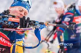 09.01.2024, Ruhpolding, Germany (GER): Emil Nykvist (SWE) - IBU World Cup Biathlon, training, Ruhpolding (GER). www.nordicfocus.com. © Thibaut/NordicFocus. Every downloaded picture is fee-liable.