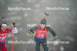 18.01.2024, Antholz, Italy (ITA): Tomas Kaukenas (LTU) - IBU World Cup Biathlon, short individual men, Antholz (ITA). www.nordicfocus.com. © Thibaut/NordicFocus. Every downloaded picture is fee-liable.