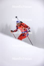 18.01.2024, Antholz, Italy (ITA): Simon Eder (AUT) - IBU World Cup Biathlon, short individual men, Antholz (ITA). www.nordicfocus.com. © Manzoni/NordicFocus. Every downloaded picture is fee-liable.