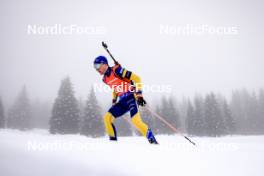 18.01.2024, Antholz, Italy (ITA): Jesper Nelin (SWE) - IBU World Cup Biathlon, short individual men, Antholz (ITA). www.nordicfocus.com. © Manzoni/NordicFocus. Every downloaded picture is fee-liable.