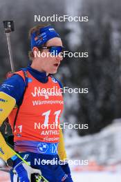 18.01.2024, Antholz, Italy (ITA): Martin Ponsiluoma (SWE) - IBU World Cup Biathlon, short individual men, Antholz (ITA). www.nordicfocus.com. © Manzoni/NordicFocus. Every downloaded picture is fee-liable.