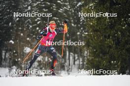 18.01.2024, Antholz, Italy (ITA): Roman Rees (GER) - IBU World Cup Biathlon, short individual men, Antholz (ITA). www.nordicfocus.com. © Thibaut/NordicFocus. Every downloaded picture is fee-liable.