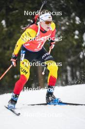 18.01.2024, Antholz, Italy (ITA): Thierry Langer (BEL) - IBU World Cup Biathlon, short individual men, Antholz (ITA). www.nordicfocus.com. © Thibaut/NordicFocus. Every downloaded picture is fee-liable.