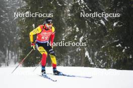 18.01.2024, Antholz, Italy (ITA): Cesar Beauvais (BEL) - IBU World Cup Biathlon, short individual men, Antholz (ITA). www.nordicfocus.com. © Thibaut/NordicFocus. Every downloaded picture is fee-liable.