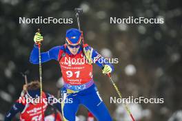 18.01.2024, Antholz, Italy (ITA): Raul Flore (ROU) - IBU World Cup Biathlon, short individual men, Antholz (ITA). www.nordicfocus.com. © Thibaut/NordicFocus. Every downloaded picture is fee-liable.