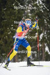 18.01.2024, Antholz, Italy (ITA): Emil Nykvist (SWE) - IBU World Cup Biathlon, short individual men, Antholz (ITA). www.nordicfocus.com. © Thibaut/NordicFocus. Every downloaded picture is fee-liable.