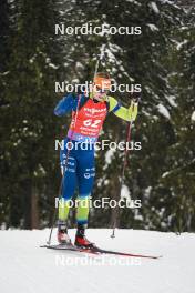 18.01.2024, Antholz, Italy (ITA): Anton Vidmar (SLO) - IBU World Cup Biathlon, short individual men, Antholz (ITA). www.nordicfocus.com. © Thibaut/NordicFocus. Every downloaded picture is fee-liable.