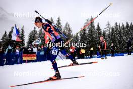 18.01.2024, Antholz, Italy (ITA): Fabien Claude (FRA) - IBU World Cup Biathlon, short individual men, Antholz (ITA). www.nordicfocus.com. © Manzoni/NordicFocus. Every downloaded picture is fee-liable.