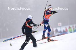 18.01.2024, Antholz, Italy (ITA): Emilien Jacquelin (FRA) - IBU World Cup Biathlon, short individual men, Antholz (ITA). www.nordicfocus.com. © Manzoni/NordicFocus. Every downloaded picture is fee-liable.
