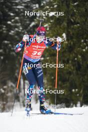 18.01.2024, Antholz, Italy (ITA): Vetle Sjaastad Christiansen (NOR) - IBU World Cup Biathlon, short individual men, Antholz (ITA). www.nordicfocus.com. © Thibaut/NordicFocus. Every downloaded picture is fee-liable.