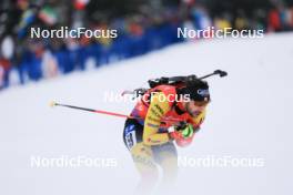 18.01.2024, Antholz, Italy (ITA): Cesar Beauvais (BEL) - IBU World Cup Biathlon, short individual men, Antholz (ITA). www.nordicfocus.com. © Manzoni/NordicFocus. Every downloaded picture is fee-liable.