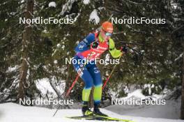 18.01.2024, Antholz, Italy (ITA): Matic Repnik (SLO) - IBU World Cup Biathlon, short individual men, Antholz (ITA). www.nordicfocus.com. © Thibaut/NordicFocus. Every downloaded picture is fee-liable.