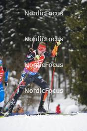 18.01.2024, Antholz, Italy (ITA): Johannes Kuehn (GER) - IBU World Cup Biathlon, short individual men, Antholz (ITA). www.nordicfocus.com. © Thibaut/NordicFocus. Every downloaded picture is fee-liable.