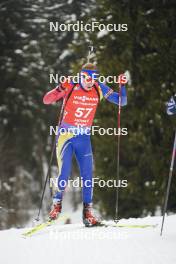 18.01.2024, Antholz, Italy (ITA): Dmitrii Shamaev (ROU) - IBU World Cup Biathlon, short individual men, Antholz (ITA). www.nordicfocus.com. © Thibaut/NordicFocus. Every downloaded picture is fee-liable.