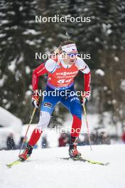 18.01.2024, Antholz, Italy (ITA): Adam Vaclavik (CZE) - IBU World Cup Biathlon, short individual men, Antholz (ITA). www.nordicfocus.com. © Thibaut/NordicFocus. Every downloaded picture is fee-liable.