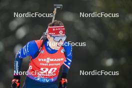 18.01.2024, Antholz, Italy (ITA): Maxime Germain (USA) - IBU World Cup Biathlon, short individual men, Antholz (ITA). www.nordicfocus.com. © Thibaut/NordicFocus. Every downloaded picture is fee-liable.