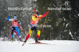 18.01.2024, Antholz, Italy (ITA): Florent Claude (BEL) - IBU World Cup Biathlon, short individual men, Antholz (ITA). www.nordicfocus.com. © Thibaut/NordicFocus. Every downloaded picture is fee-liable.