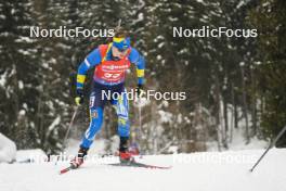 18.01.2024, Antholz, Italy (ITA): Denys Nasyko (UKR) - IBU World Cup Biathlon, short individual men, Antholz (ITA). www.nordicfocus.com. © Thibaut/NordicFocus. Every downloaded picture is fee-liable.