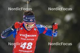 18.01.2024, Antholz, Italy (ITA): Jake Brown (USA) - IBU World Cup Biathlon, short individual men, Antholz (ITA). www.nordicfocus.com. © Thibaut/NordicFocus. Every downloaded picture is fee-liable.