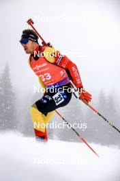 18.01.2024, Antholz, Italy (ITA): Florent Claude (BEL) - IBU World Cup Biathlon, short individual men, Antholz (ITA). www.nordicfocus.com. © Manzoni/NordicFocus. Every downloaded picture is fee-liable.