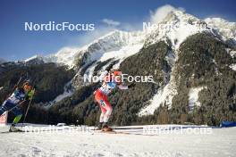 19.01.2024, Antholz, Italy (ITA): Polona Klemencic (SLO), Benita Peiffer (CAN), (l-r) - IBU World Cup Biathlon, short individual women, Antholz (ITA). www.nordicfocus.com. © Thibaut/NordicFocus. Every downloaded picture is fee-liable.