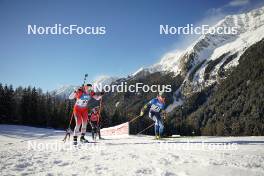 19.01.2024, Antholz, Italy (ITA): Nadia Moser (CAN), Lisa Vittozzi (ITA), Yuliia Dzhima (UKR), (l-r) - IBU World Cup Biathlon, short individual women, Antholz (ITA). www.nordicfocus.com. © Thibaut/NordicFocus. Every downloaded picture is fee-liable.