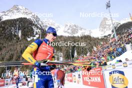 21.01.2024, Antholz, Italy (ITA): Martin Ponsiluoma (SWE) - IBU World Cup Biathlon, mass men, Antholz (ITA). www.nordicfocus.com. © Manzoni/NordicFocus. Every downloaded picture is fee-liable.