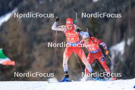 21.01.2024, Antholz, Italy (ITA): Sebastian Stalder (SUI) - IBU World Cup Biathlon, mass men, Antholz (ITA). www.nordicfocus.com. © Manzoni/NordicFocus. Every downloaded picture is fee-liable.
