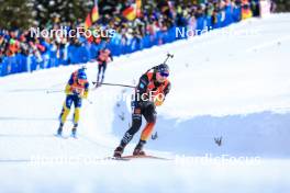 21.01.2024, Antholz, Italy (ITA): Justus Strelow (GER) - IBU World Cup Biathlon, mass men, Antholz (ITA). www.nordicfocus.com. © Manzoni/NordicFocus. Every downloaded picture is fee-liable.