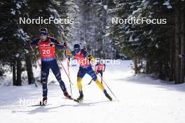 21.01.2024, Antholz, Italy (ITA): Didier Bionaz (ITA), Martin Ponsiluoma (SWE), (l-r) - IBU World Cup Biathlon, mass men, Antholz (ITA). www.nordicfocus.com. © Thibaut/NordicFocus. Every downloaded picture is fee-liable.