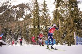 21.01.2024, Antholz, Italy (ITA): Simon Eder (AUT), Andrejs Rastorgujevs (LAT), Otto Invenius (FIN), (l-r) - IBU World Cup Biathlon, mass men, Antholz (ITA). www.nordicfocus.com. © Thibaut/NordicFocus. Every downloaded picture is fee-liable.