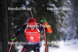 21.01.2024, Antholz, Italy (ITA): Benedikt Doll (GER) - IBU World Cup Biathlon, mass men, Antholz (ITA). www.nordicfocus.com. © Thibaut/NordicFocus. Every downloaded picture is fee-liable.