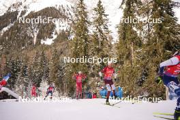 21.01.2024, Antholz, Italy (ITA): Simon Eder (AUT), Andrejs Rastorgujevs (LAT), (l-r) - IBU World Cup Biathlon, mass men, Antholz (ITA). www.nordicfocus.com. © Thibaut/NordicFocus. Every downloaded picture is fee-liable.
