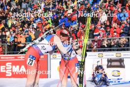 21.01.2024, Antholz, Italy (ITA): Amy Baserga (SUI), Lena Haecki-Gross (SUI), (l-r) - IBU World Cup Biathlon, mass women, Antholz (ITA). www.nordicfocus.com. © Manzoni/NordicFocus. Every downloaded picture is fee-liable.