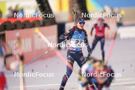 21.01.2024, Antholz, Italy (ITA): Gilonne Guigonnat (FRA) - IBU World Cup Biathlon, mass women, Antholz (ITA). www.nordicfocus.com. © Thibaut/NordicFocus. Every downloaded picture is fee-liable.