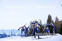 21.01.2024, Antholz, Italy (ITA): Gilonne Guigonnat (FRA), Tuuli Tomingas (EST), (l-r) - IBU World Cup Biathlon, mass women, Antholz (ITA). www.nordicfocus.com. © Manzoni/NordicFocus. Every downloaded picture is fee-liable.