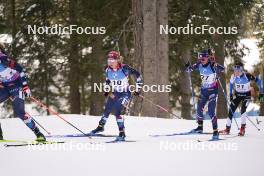21.01.2024, Antholz, Italy (ITA): Juni Arnekleiv (NOR), (l-r) - IBU World Cup Biathlon, mass women, Antholz (ITA). www.nordicfocus.com. © Thibaut/NordicFocus. Every downloaded picture is fee-liable.