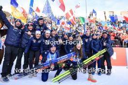 21.01.2024, Antholz, Italy (ITA): Julia Simon (FRA), Lou Jeanmonnot (FRA), (l-r) - IBU World Cup Biathlon, mass women, Antholz (ITA). www.nordicfocus.com. © Manzoni/NordicFocus. Every downloaded picture is fee-liable.