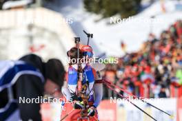 21.01.2024, Antholz, Italy (ITA): Lena Haecki-Gross (SUI), Amy Baserga (SUI), (l-r) - IBU World Cup Biathlon, mass women, Antholz (ITA). www.nordicfocus.com. © Manzoni/NordicFocus. Every downloaded picture is fee-liable.