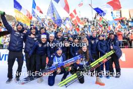 21.01.2024, Antholz, Italy (ITA): Julia Simon (FRA), Lou Jeanmonnot (FRA), (l-r) - IBU World Cup Biathlon, mass women, Antholz (ITA). www.nordicfocus.com. © Manzoni/NordicFocus. Every downloaded picture is fee-liable.